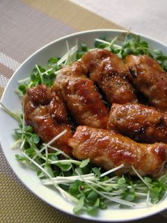 エリンギと人参の豚肉巻き・トンテキソース-レシピのメイン写真