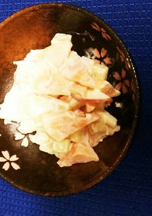 秋の柿サラダ-レシピのメイン写真