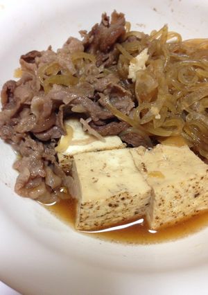 簡単！牛肉と豆腐のすきやき風-レシピのメイン写真