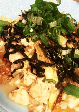 豆腐とさつま揚げとキャベツのチャンプル-レシピのメイン写真