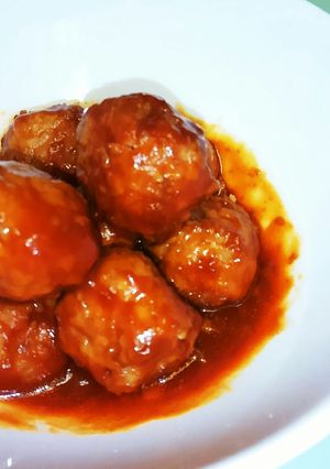 冷凍食品の肉だんごで　ミートボール-レシピのメイン写真