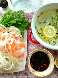 柚子ハーブでリボン野菜のしゃぶしゃぶ-レシピのメイン写真