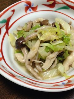 キャベツとしめじの炒め煮-レシピのメイン写真
