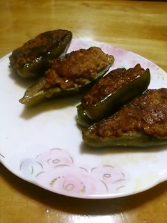 ピーマンの肉詰めカレー風味-レシピのメイン写真