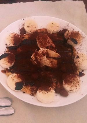 チョコバナナパンケーキ【粉類不使用】-レシピのメイン写真