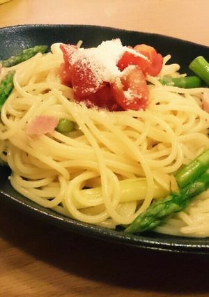 コンソメで☆ペペロンチーノ スパゲッティ-レシピのメイン写真