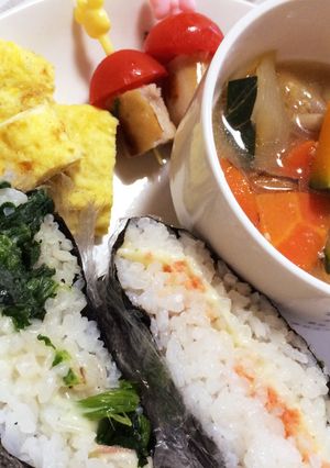 おにぎらず朝食-レシピのメイン写真