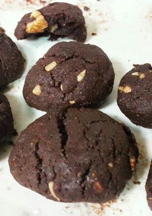 ふんわり〜ビターチョコナッツクッキー-レシピのメイン写真