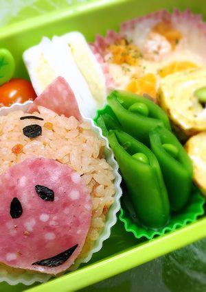 キャラ弁☆ミスターポークチョップ-レシピのメイン写真
