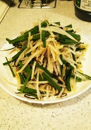 もやしと小ネギの塩昆布あえ-レシピのメイン写真