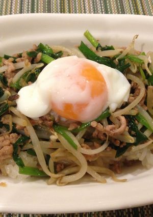 ニラともやしのビビンバ風-レシピのメイン写真