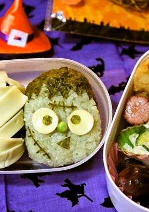 ミイラとフランケンdeハロウィン弁当-レシピのメイン写真