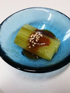 ズイキ(里芋の茎)酢味噌あえ&煮物-レシピのメイン写真