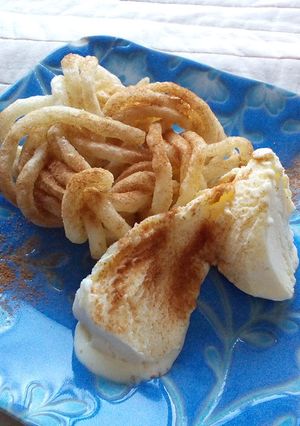 うどんドーナツ？くるクルーラー？(๑´ڡ-レシピのメイン写真