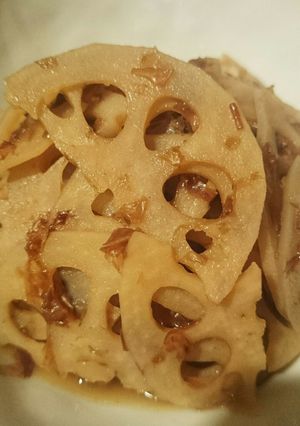 れんこんと鰹節の煮物-レシピのメイン写真