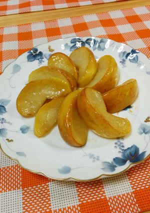 りんご消費に!はちみつ焼きりんご♪-レシピのメイン写真
