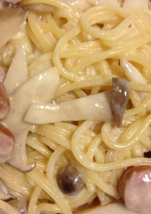 きのこチーズクリームパスタ-レシピのメイン写真