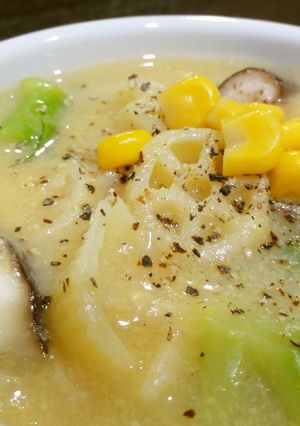 ワンポットパスタでコーンスープに♪-レシピのメイン写真
