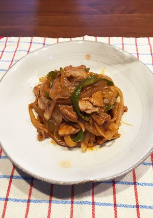 豚肉とタマネギのウスターケチャップ炒め-レシピのメイン写真