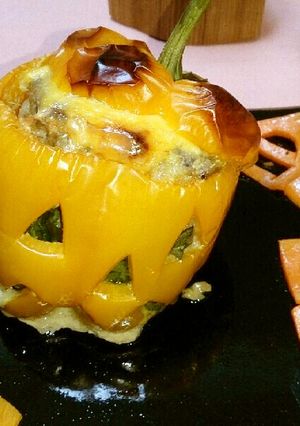 ☆☪パプリカの肉詰め・ハロウィン編☪★-レシピのメイン写真