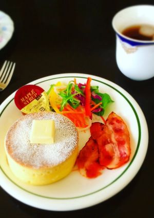 簡単☆ふわふわ厚焼きホットケーキ-レシピのメイン写真