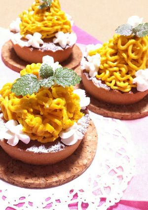 かぼちゃのモンブランタルト*-レシピのメイン写真