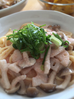 たらこ*豆乳スープパスタ-レシピのメイン写真