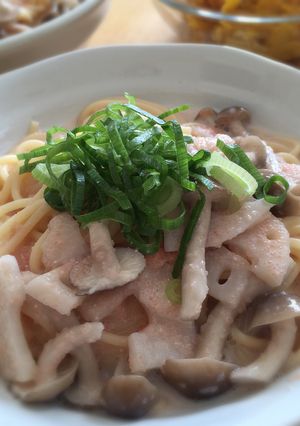 たらこ＊豆乳スープパスタ-レシピのメイン写真