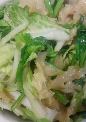 花びらたけ白菜&ほうれん草和え-レシピのメイン写真