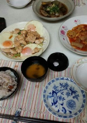 血管プラークダイエット食546（3品皿）-レシピのメイン写真