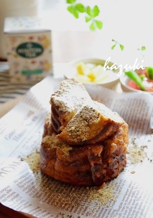 紅茶のフレンチトースト♪黒ゴマきなこ-レシピのメイン写真