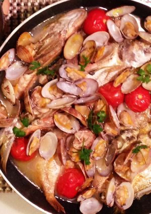 鮮魚達のアクアパッツァ-レシピのメイン写真
