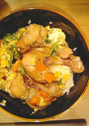 ワイルドおやこ丼-レシピのメイン写真