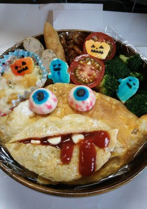 キモワワ、ハロウィンキャラ弁当-レシピのメイン写真