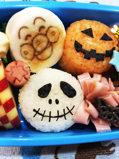 ハロウィン お弁当 カボチャ キャラ弁-レシピのメイン写真