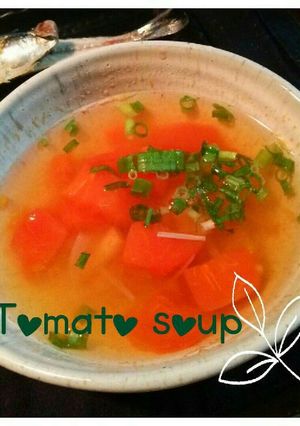 トマトとえのきのお吸い物-レシピのメイン写真
