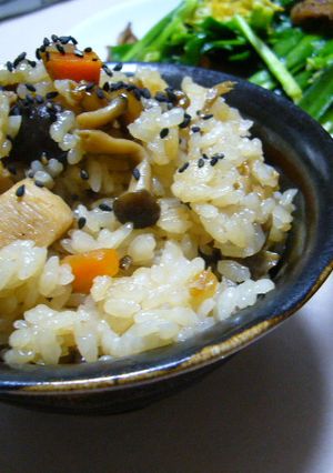 なめこ鶏飯-レシピのメイン写真