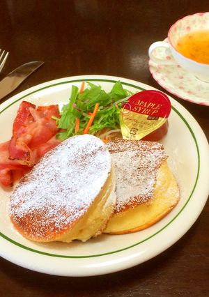 ふわしゅわ厚焼きスフレパンケーキ-レシピのメイン写真