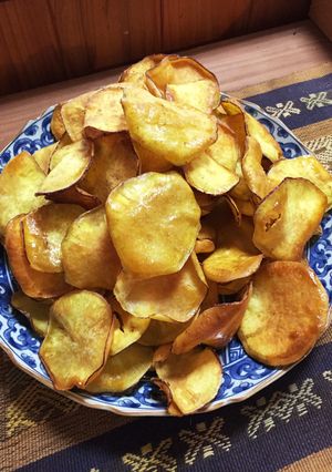 甘じょっぱい味の さつまいもチップス-レシピのメイン写真