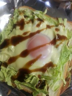 簡単!お好み焼き風トースト-レシピのメイン写真