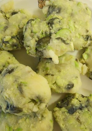 ✾離乳食にも　黒豆とじゃがいものお焼き✾-レシピのメイン写真