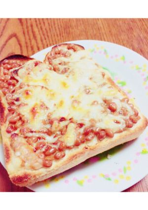 納豆マヨチートースト-レシピのメイン写真
