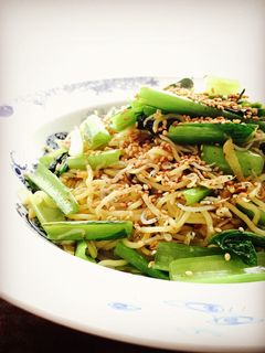 小松菜としらすの焼きそば☆-レシピのメイン写真