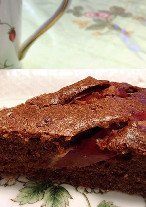チョコ風味♪ヘルシーりんごケーキ♪胡桃入-レシピのメイン写真