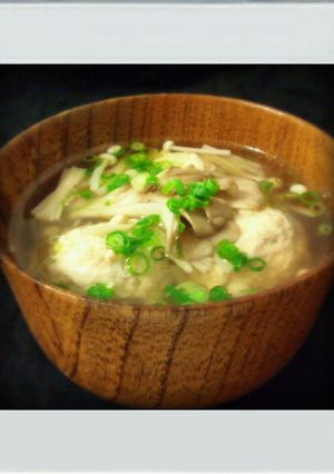 ■糖質制限■鶏団子きのこスープ簡単減量鍋-レシピのメイン写真