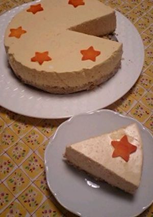 ミキサーで簡単♪人参レアチーズケーキ-レシピのメイン写真