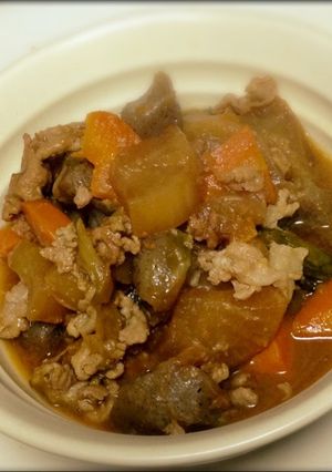 大根&豚肉 にんにく味噌煮-レシピのメイン写真