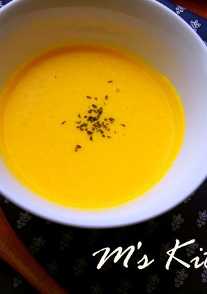 さつま芋とかぼちゃと人参の豆乳ポタージュ-レシピのメイン写真