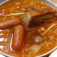 簡単 豚肉とソーセージのスープ