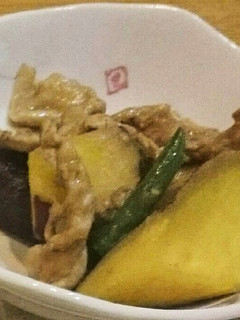 サツマイモと豚肉の味噌煮-レシピのメイン写真